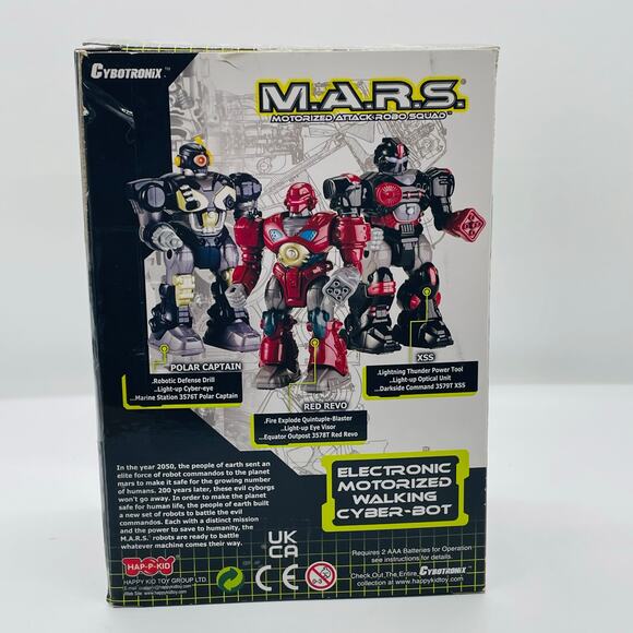 Cybotronix M.A.R.S. Motorized Attack Robo Squad Walking Robot- Polar Captain - Picture 3 of 3
